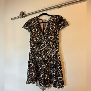 Alice and Olivia Tinsley Lace Romper